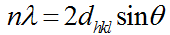 Bragg's Equation